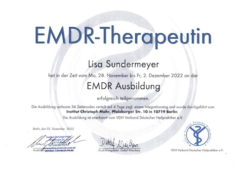 EMDR Therapie Berlin, Prenzlauer Berg und Brandenburg, Prignitz, Kyritz » Lisa Sundermeyer